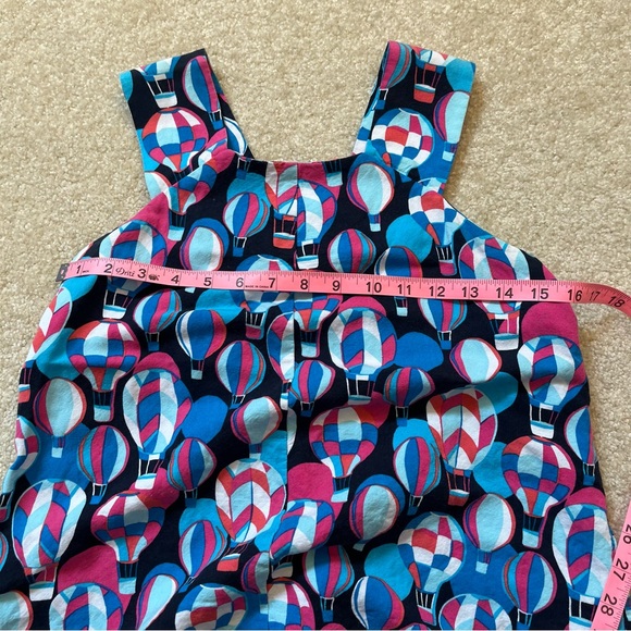 Crown & Ivy Shirt Womens Extra Small Blue Pink Tank Top Linen Blend Balloons - Picture 5 of 8